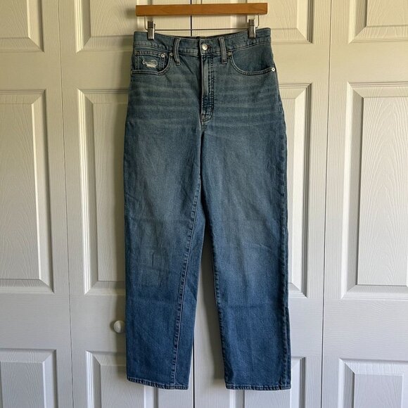 Madewell The Perfect Vintage Straight Montville Wash Blue Jeans Women's Size 28 - Picture 3 of 13